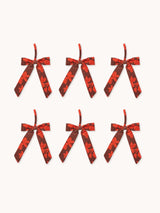 Linen Bow Rust Set of 6