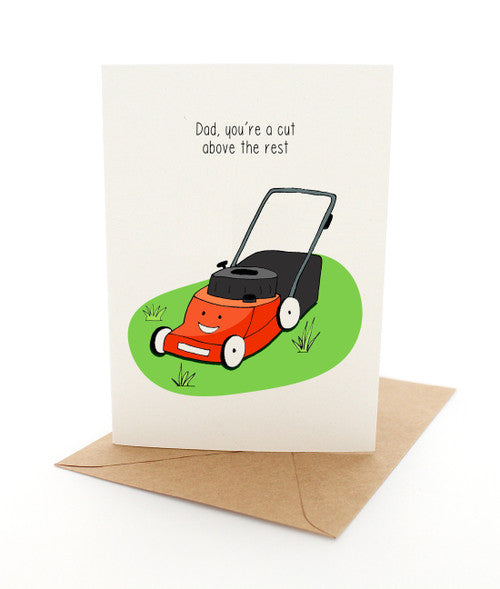 Punny Mower Card