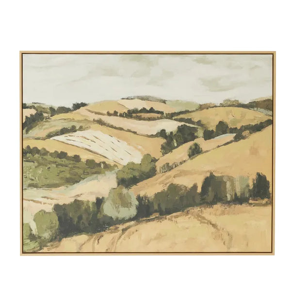 Valley Natural Frame Oil Canvas