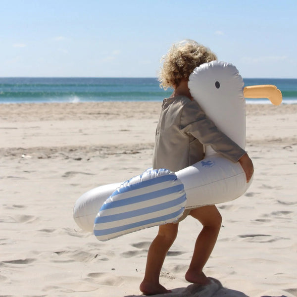 Kids Tube Pool Ring Sammy the Seagull Blue Stripe