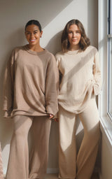 Women's Knit Set | Beige