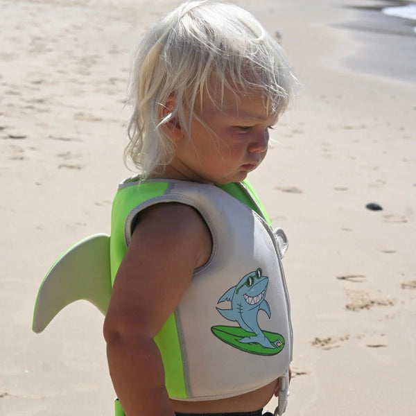 Kids Swim Vest Shred Shark