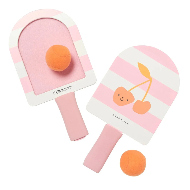 Kids Velcro Beach Bats Cotton Candy Cherry