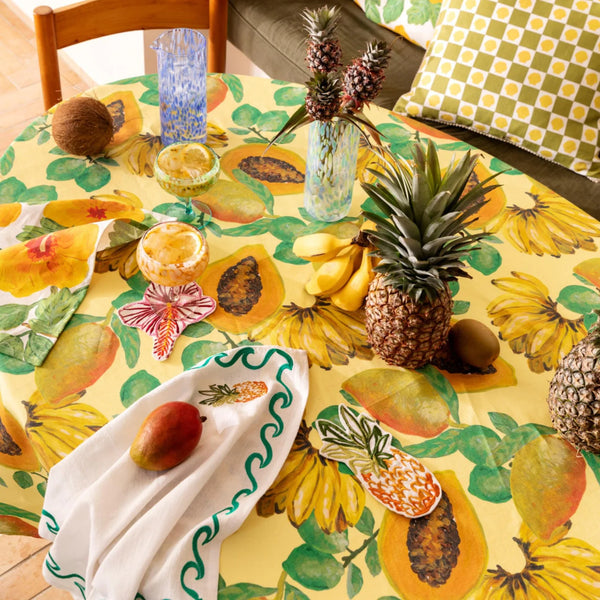 Fruit Salad Yellow tablecloth