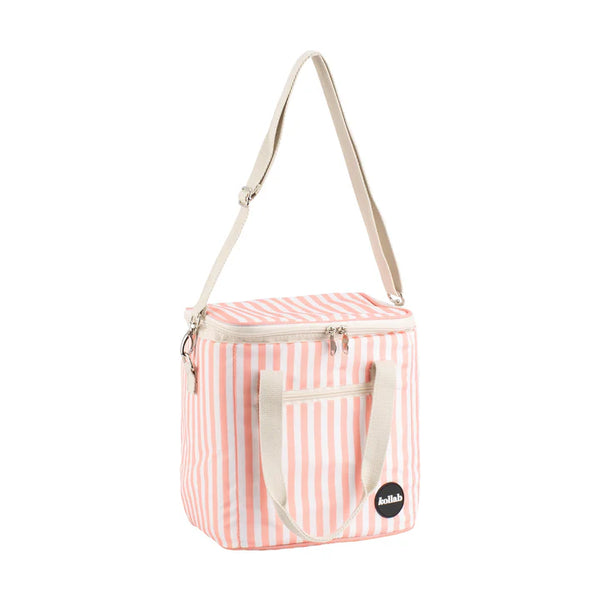 Mini Cooler Coral Stripe