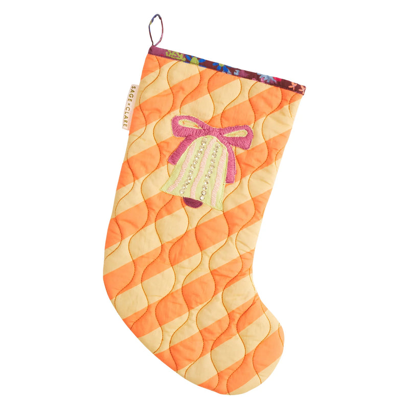 Jarita Stripe Christmas Stocking - Desert