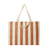 Carryall Beach Bag Tierra Clay Bold Stripe