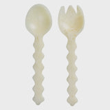 Gisele Salad Servers - Pearl