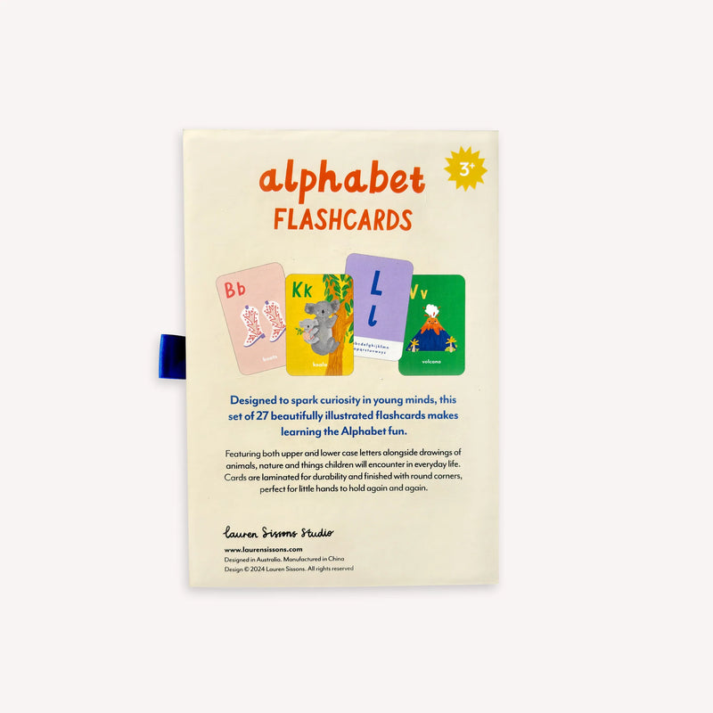 A-Z Illustrated Alphabet Flashcards