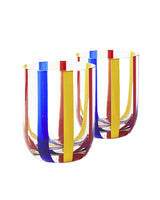 Island Stripe Tumbler Glass 2P