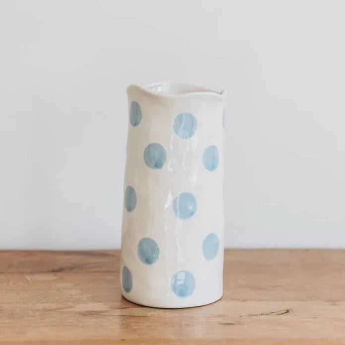 Large cornflower spot vase