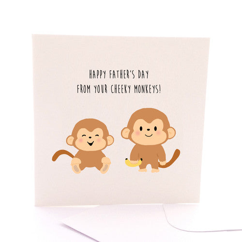 Fathers Day Cheeky Monkey Card