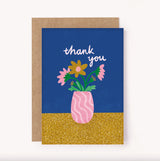 Thank You Vase Flowers Card