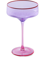 Lilac Colour Block Margarita Glass 2P Set