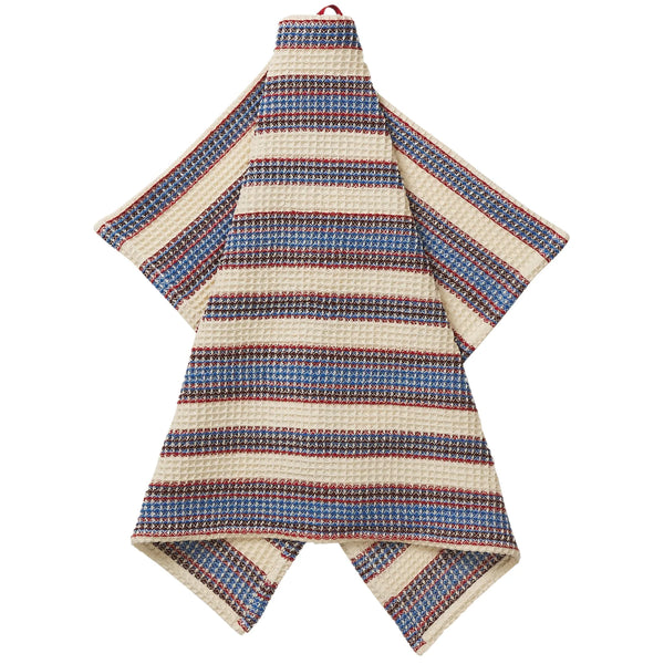 Selene Stripe Tea Towel- Azure