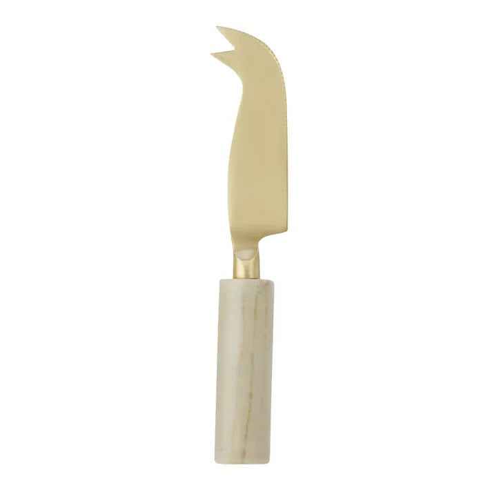 Eli Marble Cheese Knife | Green/Gold
