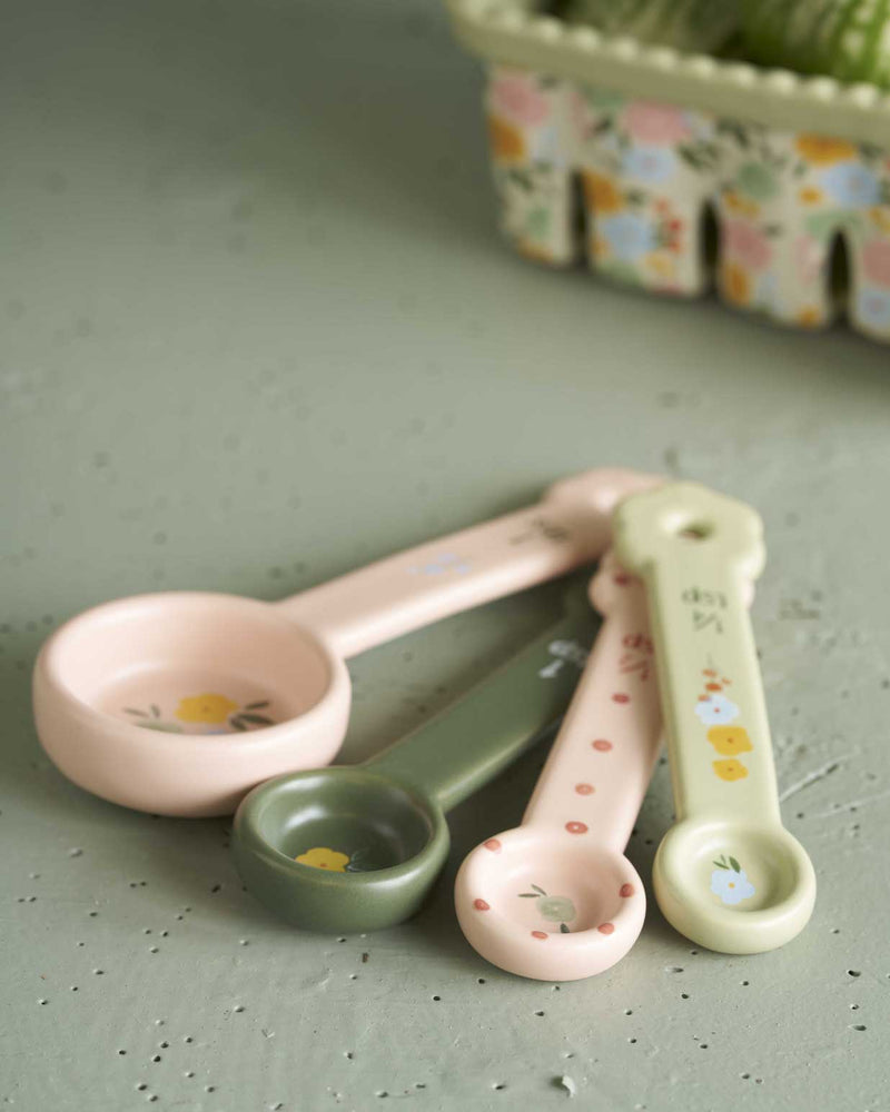 MEASURING SPOONS SET OF 4 - FLOWER MARKET