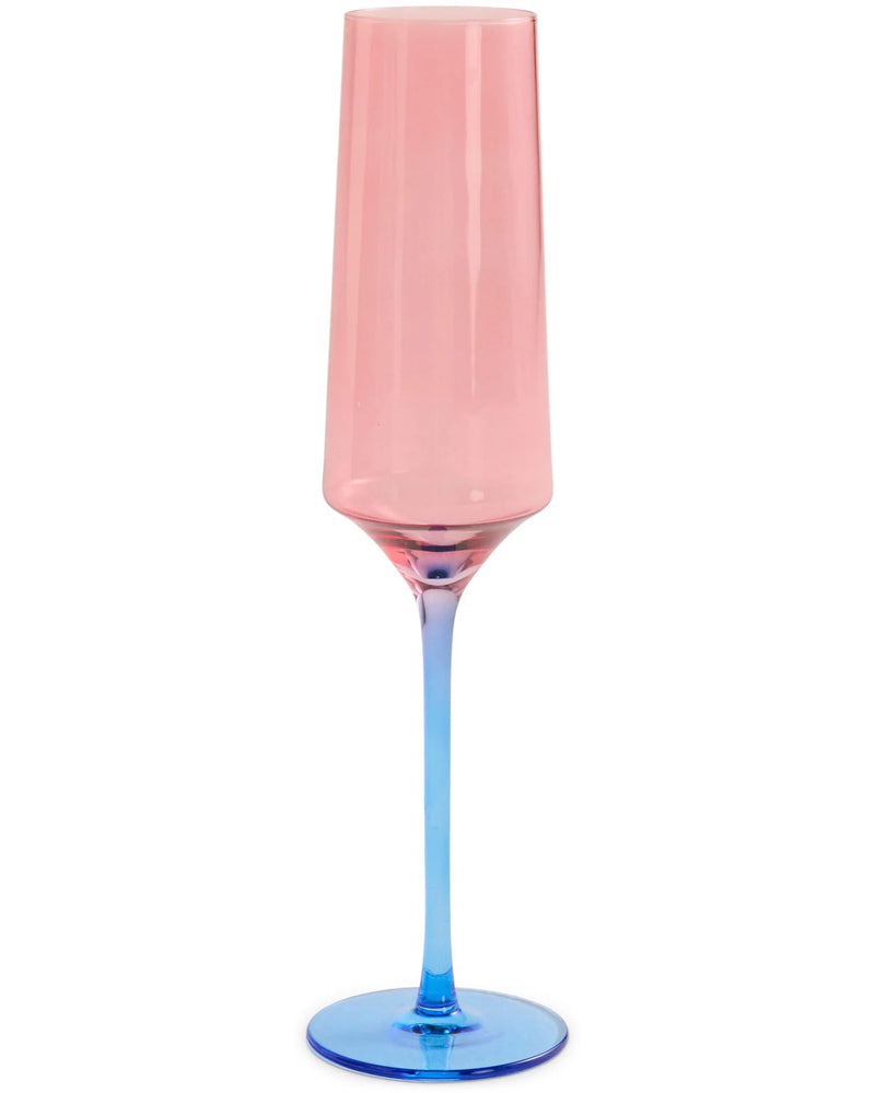 Blue Robin Champagne Glass 2P Set