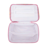 Toiletry Stash Bag- Pink Blanket