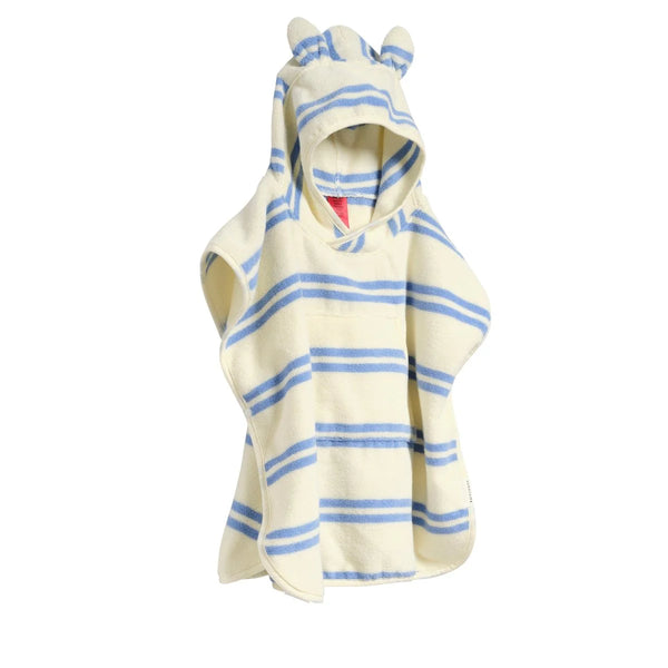 Kids Character Hooded Towel Sammy the Seagull Blue Stripe