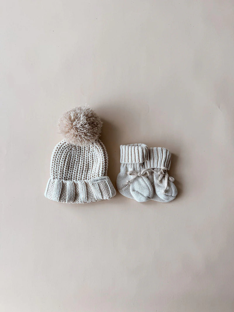 Chunky Cotton Bootie | Oat