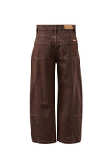 DEMI BARREL JEAN | BITTER CHOC