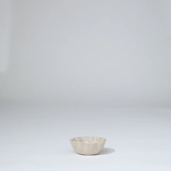 Ruffle Bowl Chalk White | XS
