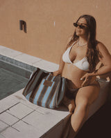 Mini Blue Tote