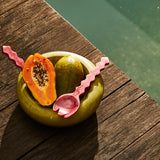 Gisele Salad Servers - Crimson