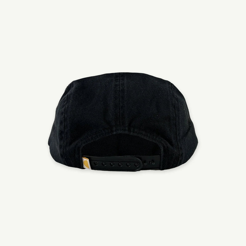Rad Kid 5 Panel Cap - Washed Black