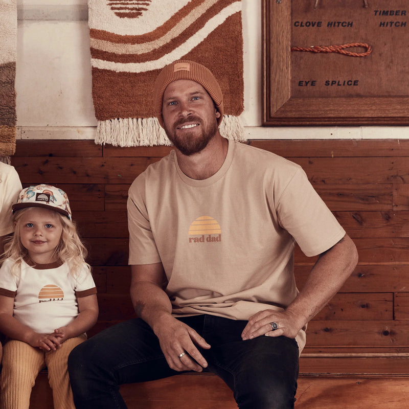 Rad Dad Tee Tan