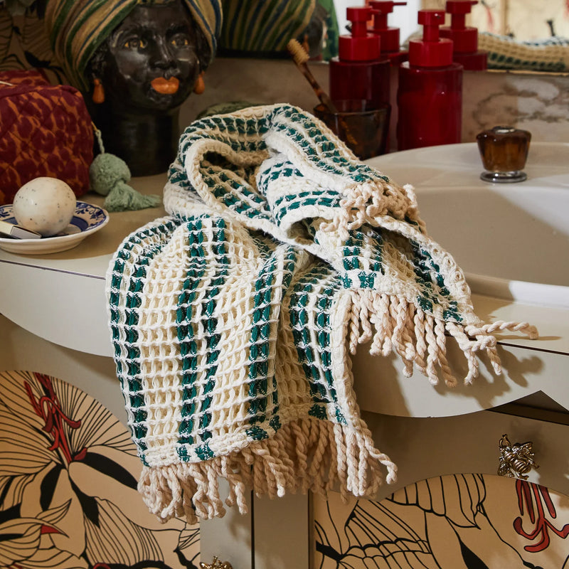 Lucien Waffle Hand Towel - Forest
