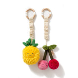 2pk Stroller Toy - Pineapple & Cherries