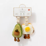 2pk Stroller Toys - Avocado & Egg on Toast