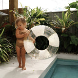 Mini Tube Pool Ring Cotton Candy Stripe