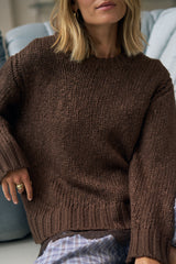 SAGE CHUNKY KNIT | CHOCOLATE