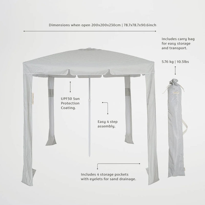 Beach Cabana Casa Stripe