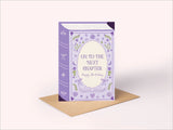 The Next Chapter Birthday Card