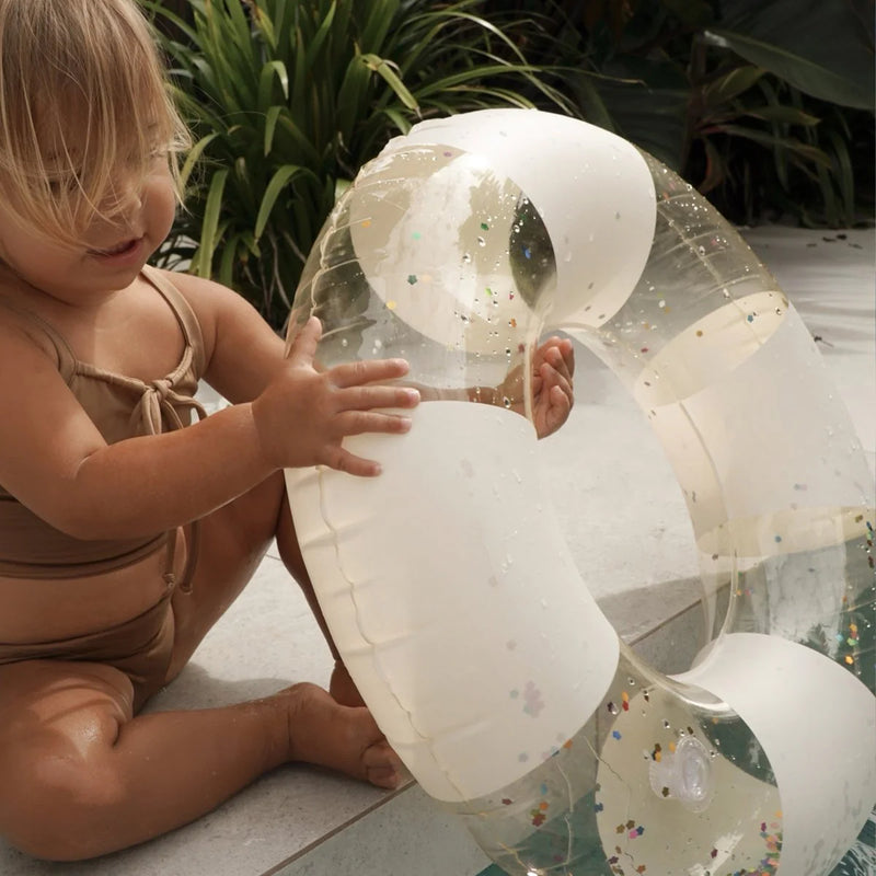 Mini Tube Pool Ring Cotton Candy Stripe