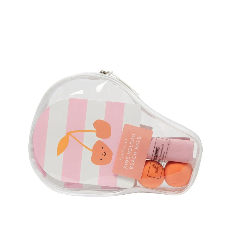 Kids Velcro Beach Bats Cotton Candy Cherry