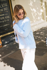 SAGE CHUNKY KNIT | SKY BLUE