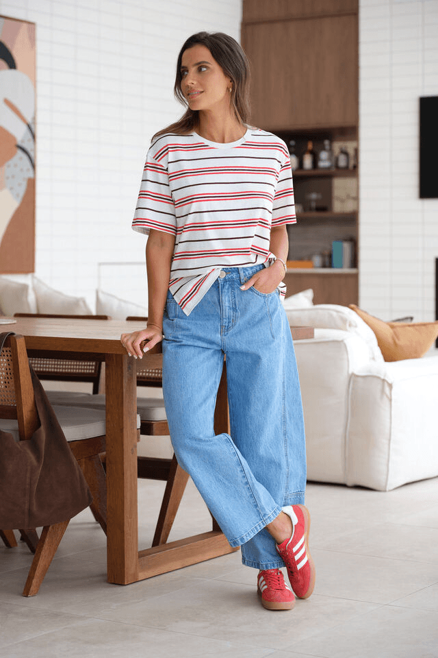 DARTED BARREL JEAN | VINTAGE BLUE