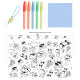 Kaleidoscope Dino Party Silicone Games Mat