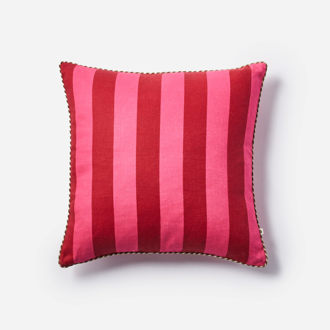 Bold Stripe Raspberry 50cm Cushion – Fetch