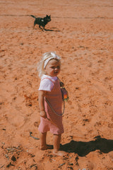 Bobbi Rib Dress | Raspberry Stripe