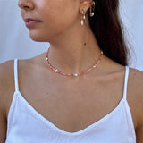 Spring Necklace  | Multi Pearl