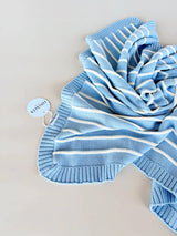 Raised Stripe Blanket | Arctic