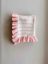 Raised Stripe Frill Blanket | Sweetpea