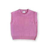 Jersey Knit Vest - Raspberry