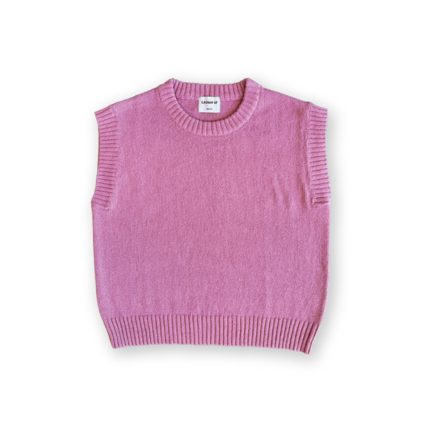 Jersey Knit Vest - Raspberry